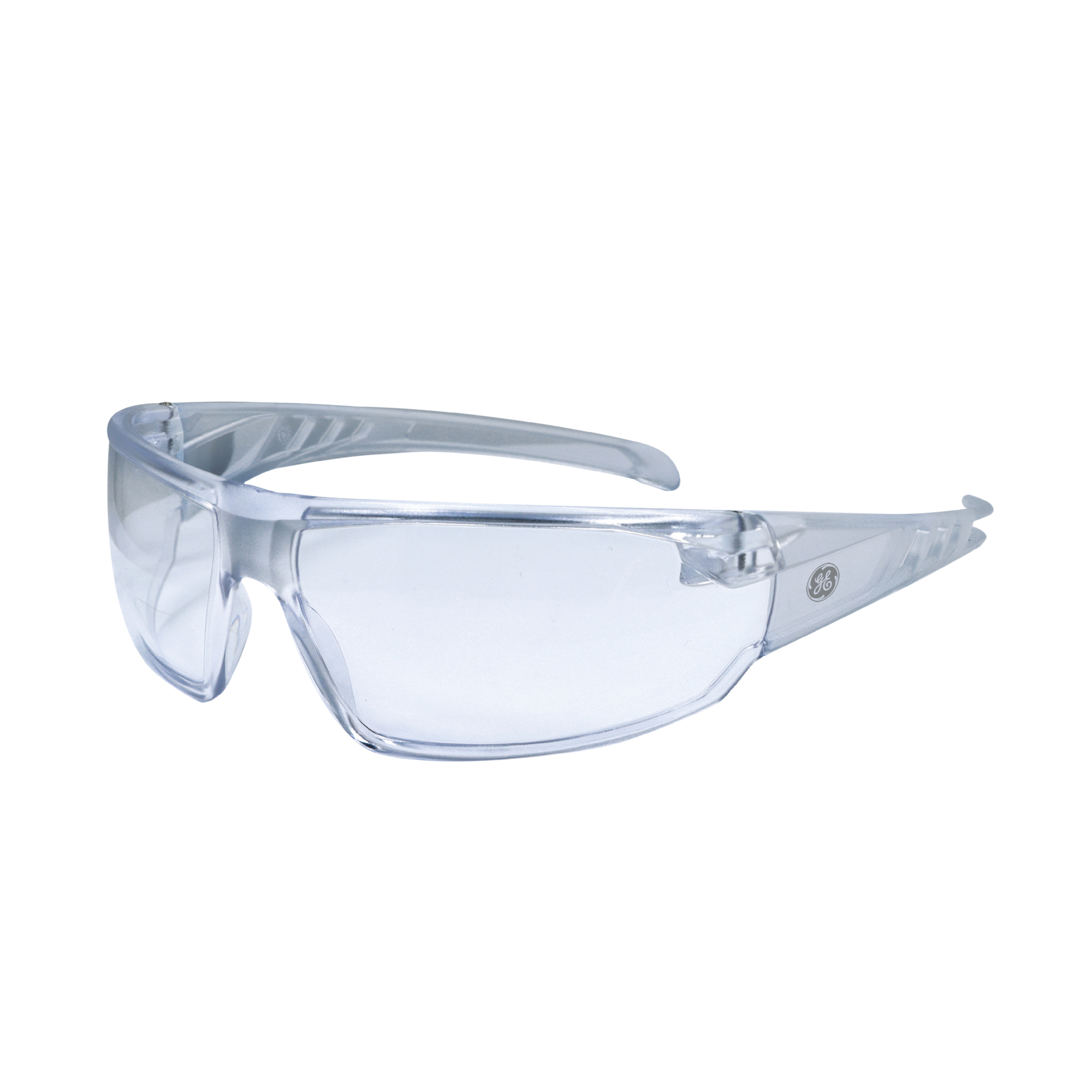 General Electric, Safety Glasses, Clear Lens Clear Frame Lightweight, Frame Color Clear, Lens Color Clear, ANSI Z87 Compliant, Model# GE114C
